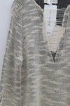 SWAYING/KNIT V-neck floating jumper SW23AW1T47 off-white